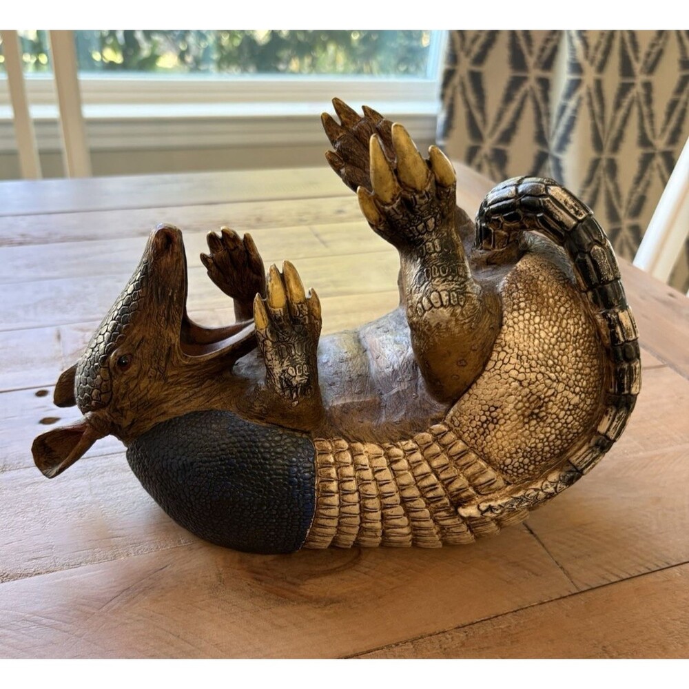 Drinking Armadillo Bottle Wine Holder Used Red White Blue - Picture 4 of 13